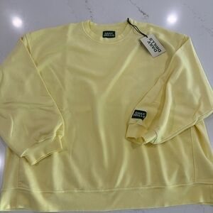 Daily Drills Unisex Oversized Crew in shade “Lemonade” 🍋